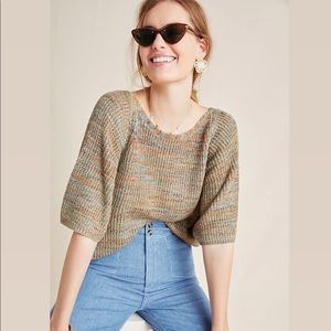 Anthropologie Space-Dyed Knit Pullover